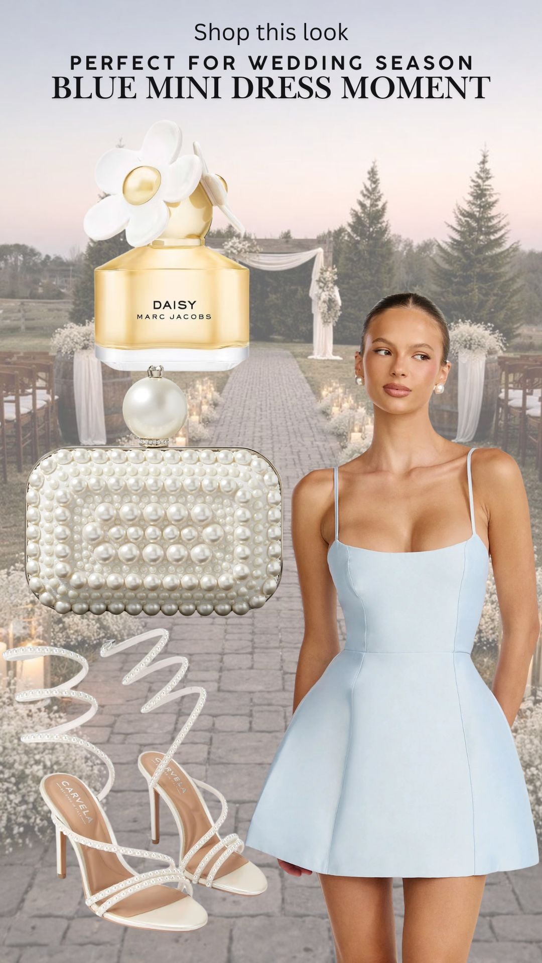 Blue Mini Dress Moment