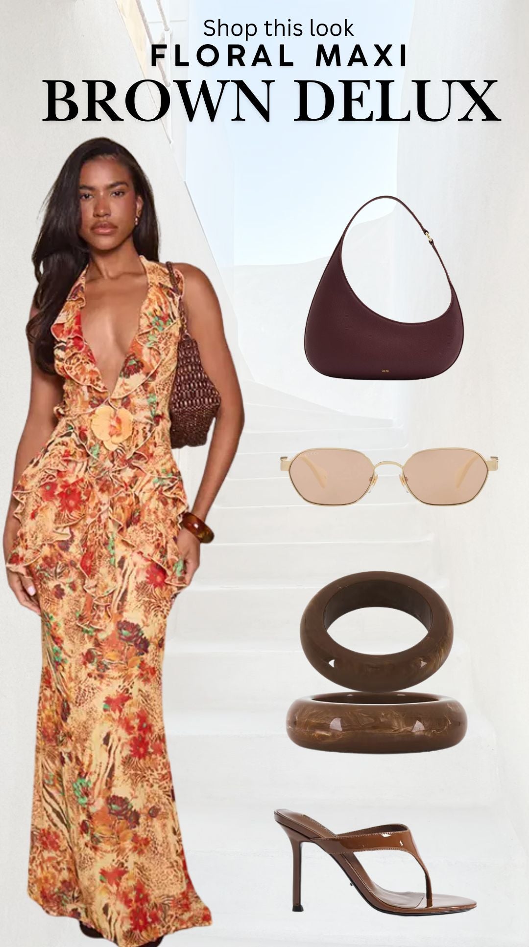 Floral Ruffle Maxi Dress