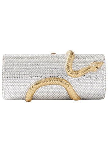 Snake Crystal-embellished bag