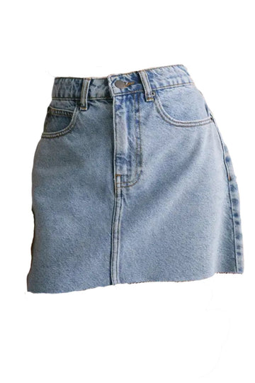 Vintage Wash Nasty Gal The Denim Mini Skirt | Boohoo