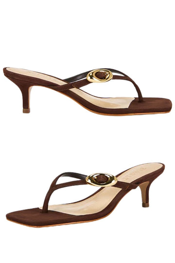 Schutz Miriam Sandal in Chestnut Brown