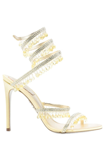 René Caovilla105mm Chandelier strass heeled sandals
