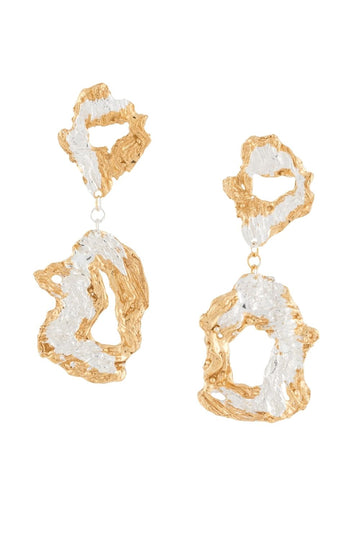 LOVENESS LEESaorsa hammered-drop earrings