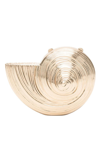 Simkhaispiral-shell clutch bag