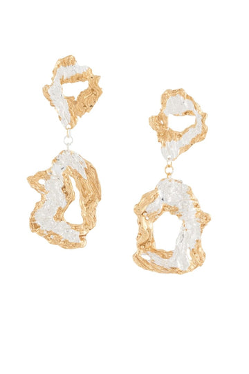 LOVENESS LEESaorsa hammered-drop earrings