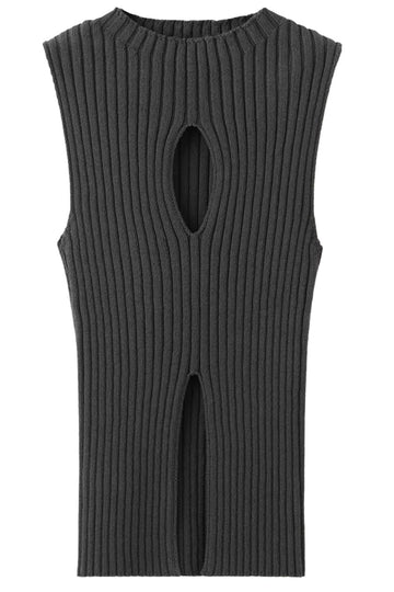  Ribbed top with openings