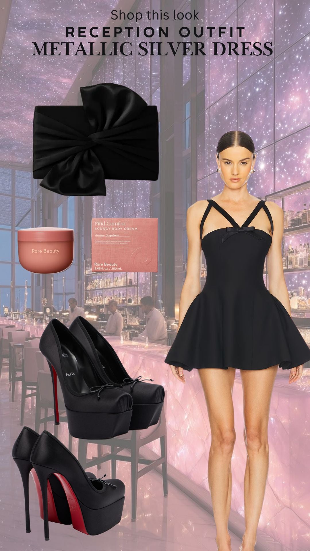 Black Mini Duchess Dress