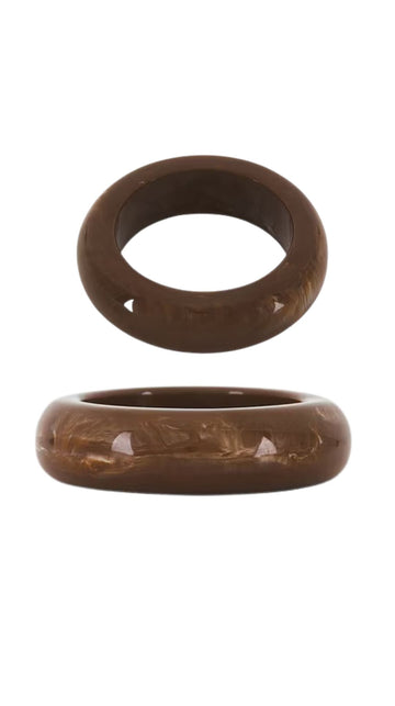 Brown Resin Bangles