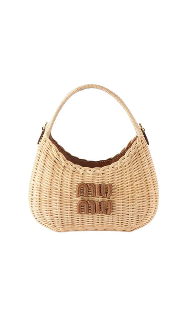 Miu Miu Woven Shoulder Bag