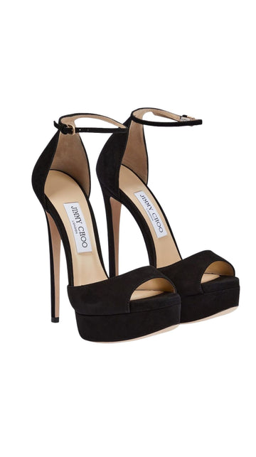 Jimmy Choo Black Platform Heels