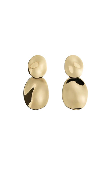 Gold Double Drop Earrings