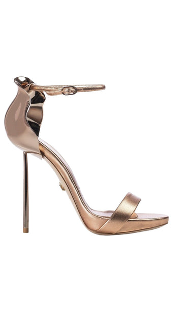 Metallic High Heel Sandals