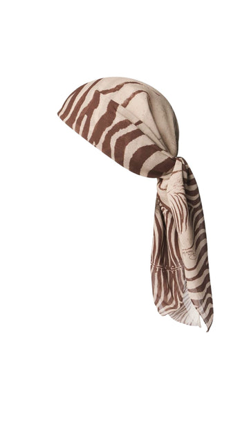Zebra Print Headscarf