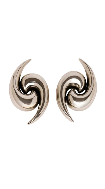 Silver Swirl Earrings